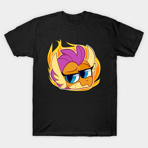 Smolder  smug T-Shirt by Baja Gryphon